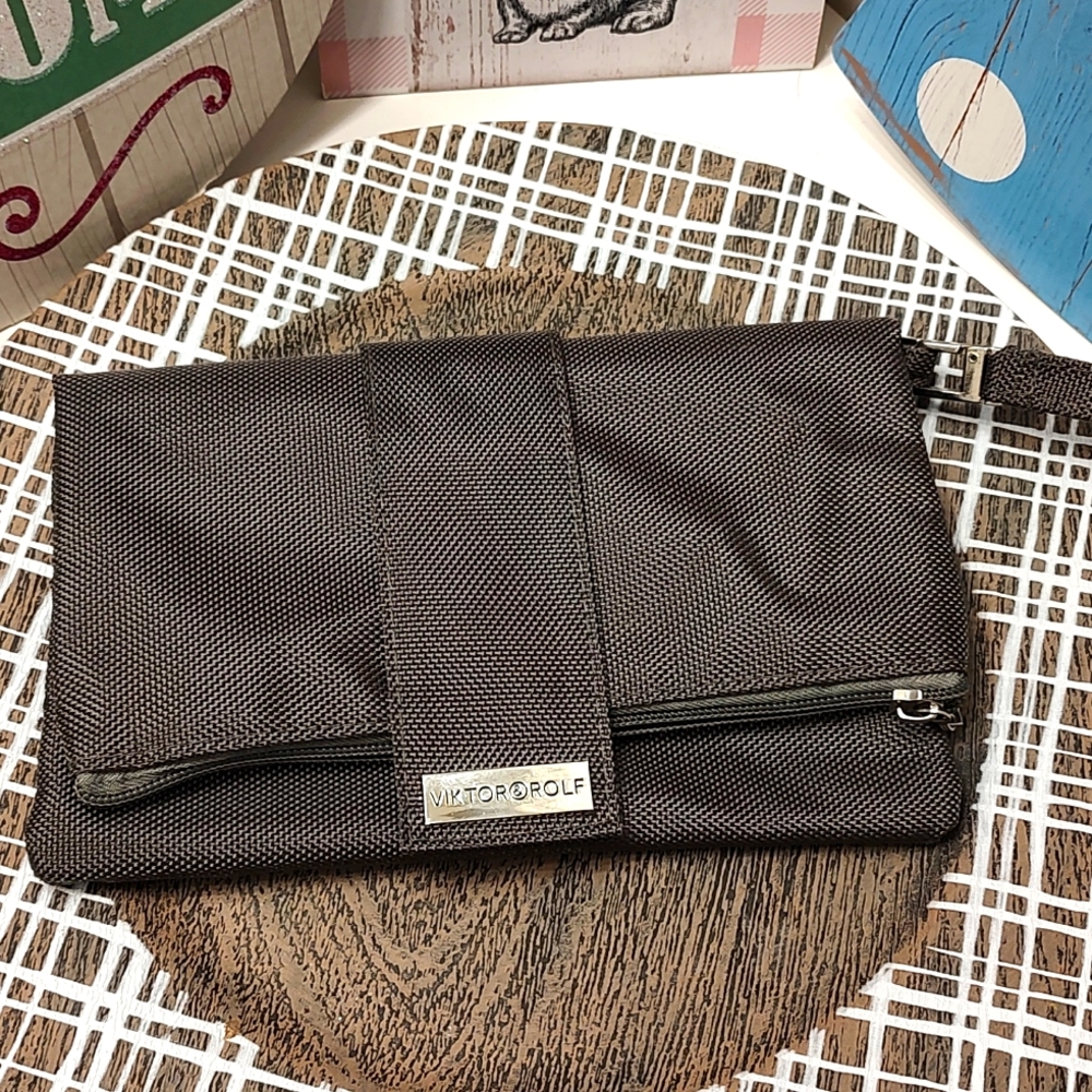 ✈️ NWOT Viktor & Rolf KLM Airlines Nylon Foldable Packable Travel Bag, Washable